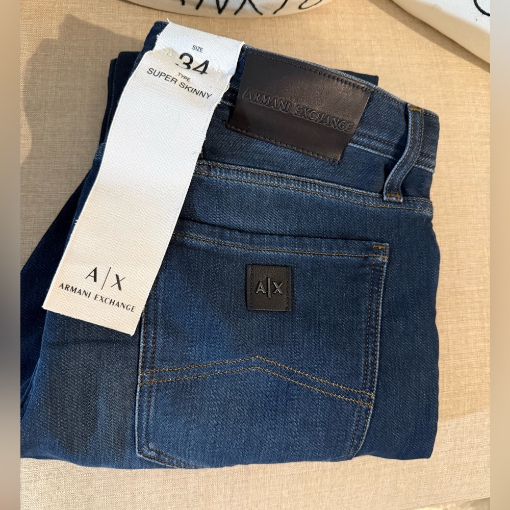 Armani Exchange Men's Denim Super Skinny Jeans